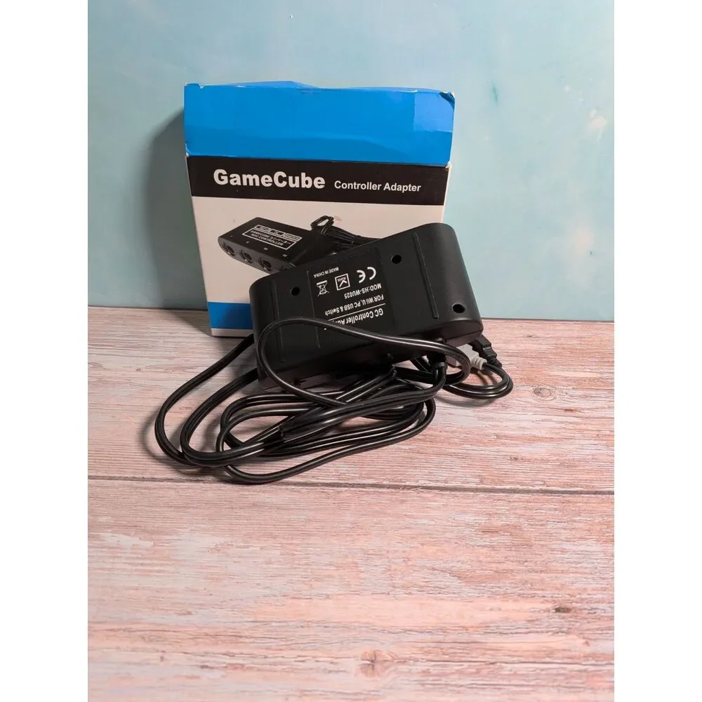 4-Port GameCube Controller Adapter for Nintendo Switch, Wii U, & PC